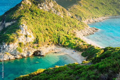 Fototapeta Naklejka Na Ścianę i Meble -  Timoni beach on Korfu, Greece