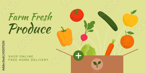 Farm fresh produce delivery at home
