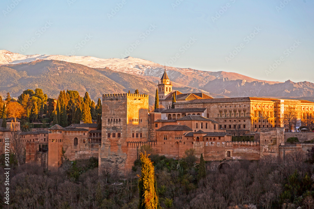 Obraz premium Alhambra Palace in Granada, Andalusia, Spain