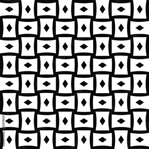 seamless pattern.Simple stylish abstract geometric background. Monochrome image. Black and white color. Design for decor  prints  textile.Design element for prints. 