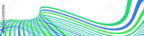 Wavy lines or ribbons. Multicolored striped. Creative unusual background with abstract wave lines for creating trendy banner, poster. Vector eps