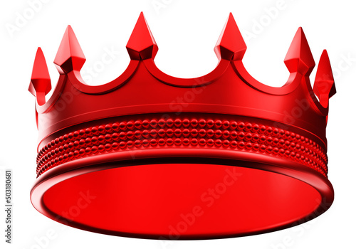 Red crown of king. Monarch ...