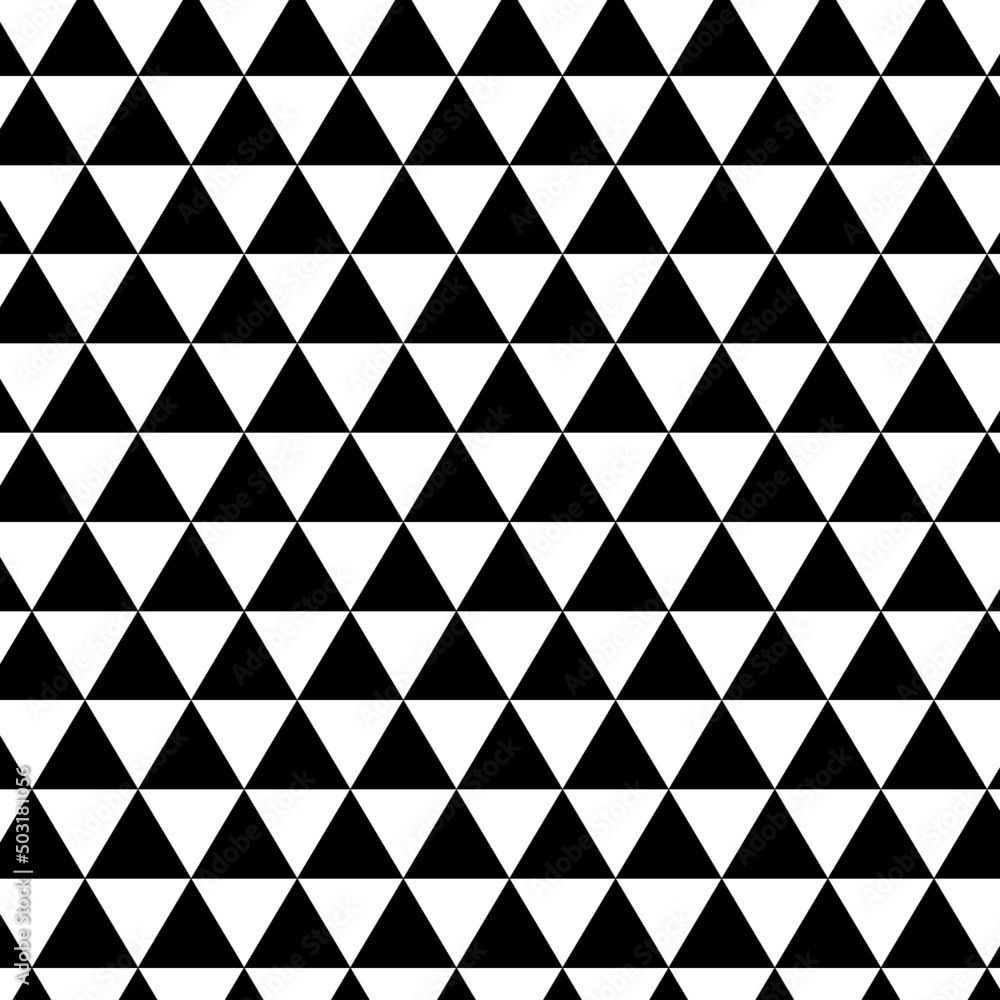 Abstract geometric triangles background. Triangular pattern. Minimalist wallpaper vector design. Black triangles pattern on white empty background Abstract geometric triangles background. Triangular pattern. Minimalist wallpaper vector design. Black triangles pattern on white empty background