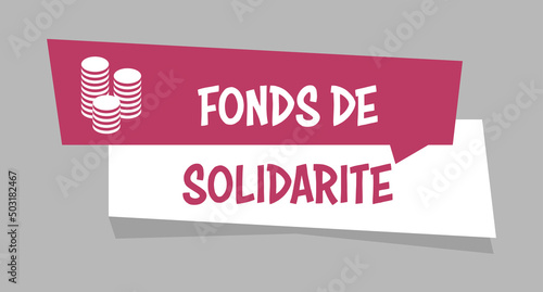 Logo fonds de solidarité. photo
