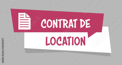 Logo contrat de location.