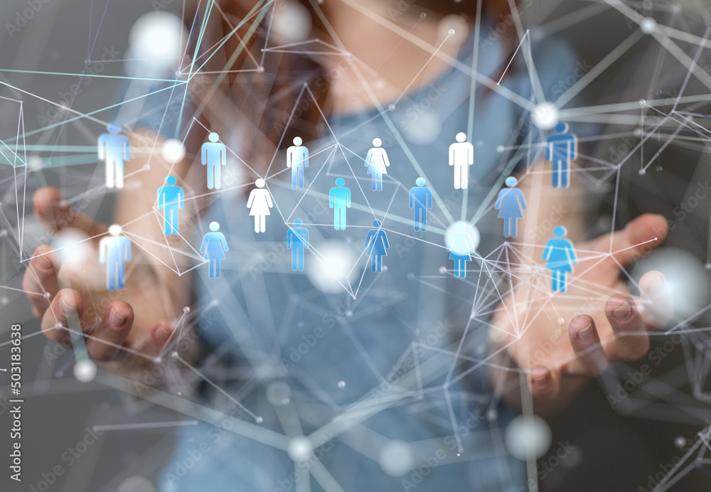 Global network. Blockchain. 3D illustration. Neural networks and artificial intelligence. Abstract Global network. Blockchain. 3D illustration. Neural networks and artificial intelligence. Abstract