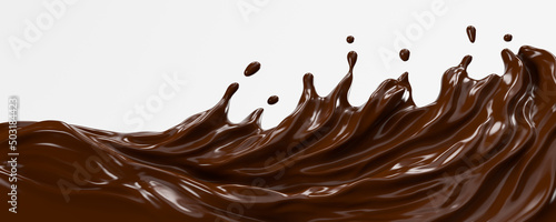 A splash of chocolate