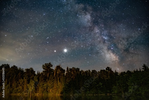 starry Milky Way night sky in New York State