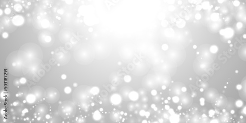 bokeh silver grey background snowflake snow shine