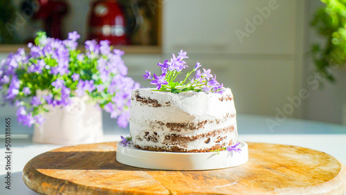 Naked cake, tort urodzinowy, aranżacja stołu