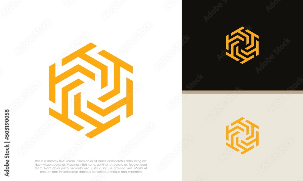 Abstract artificial intelligence logo. Innovative high tech logo ...