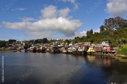 Palafitos on Chiloe Island, Chile. © vkhom68