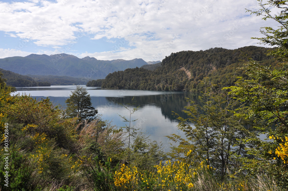 The lago Correntoso, Road of the Seven Lakes, Argentina.