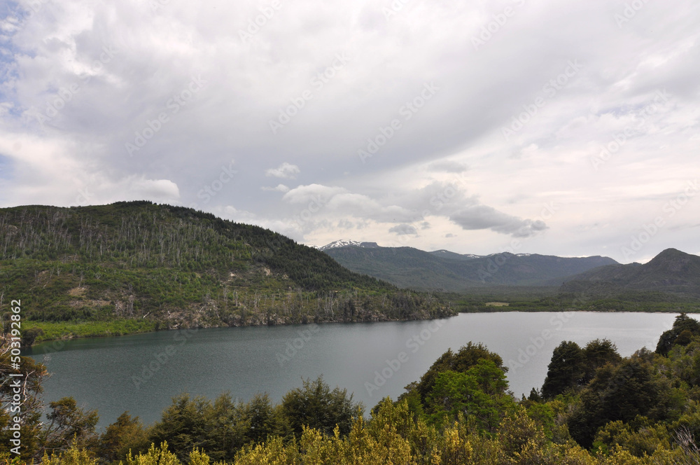 The lago Machonico, Road of the Seven Lakes, Argentina.