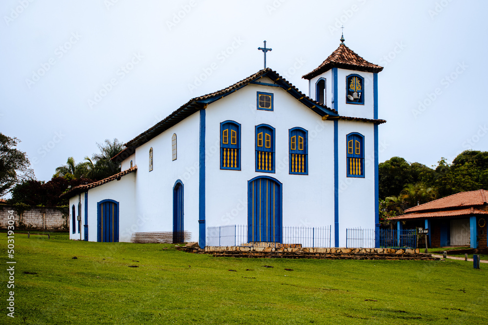 Naklejka premium church in the district of Extraction, city of Diamantina, State of Minas Gerais, Brazil