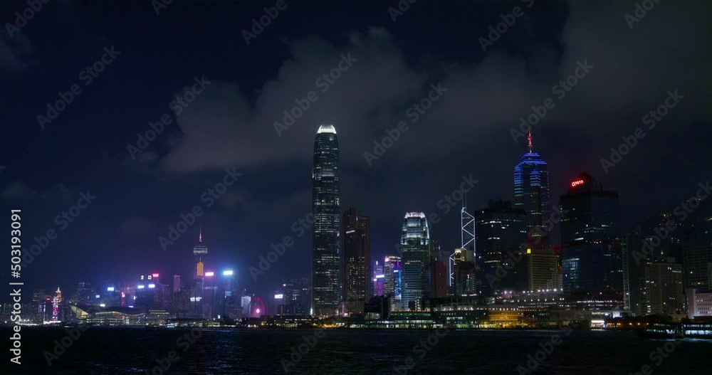 custom made wallpaper toronto digitalHong Kong city night