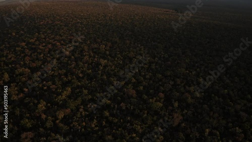 Mountain Plateau Landscape Chapada dos Guimarães Aerial Drone Shot photo