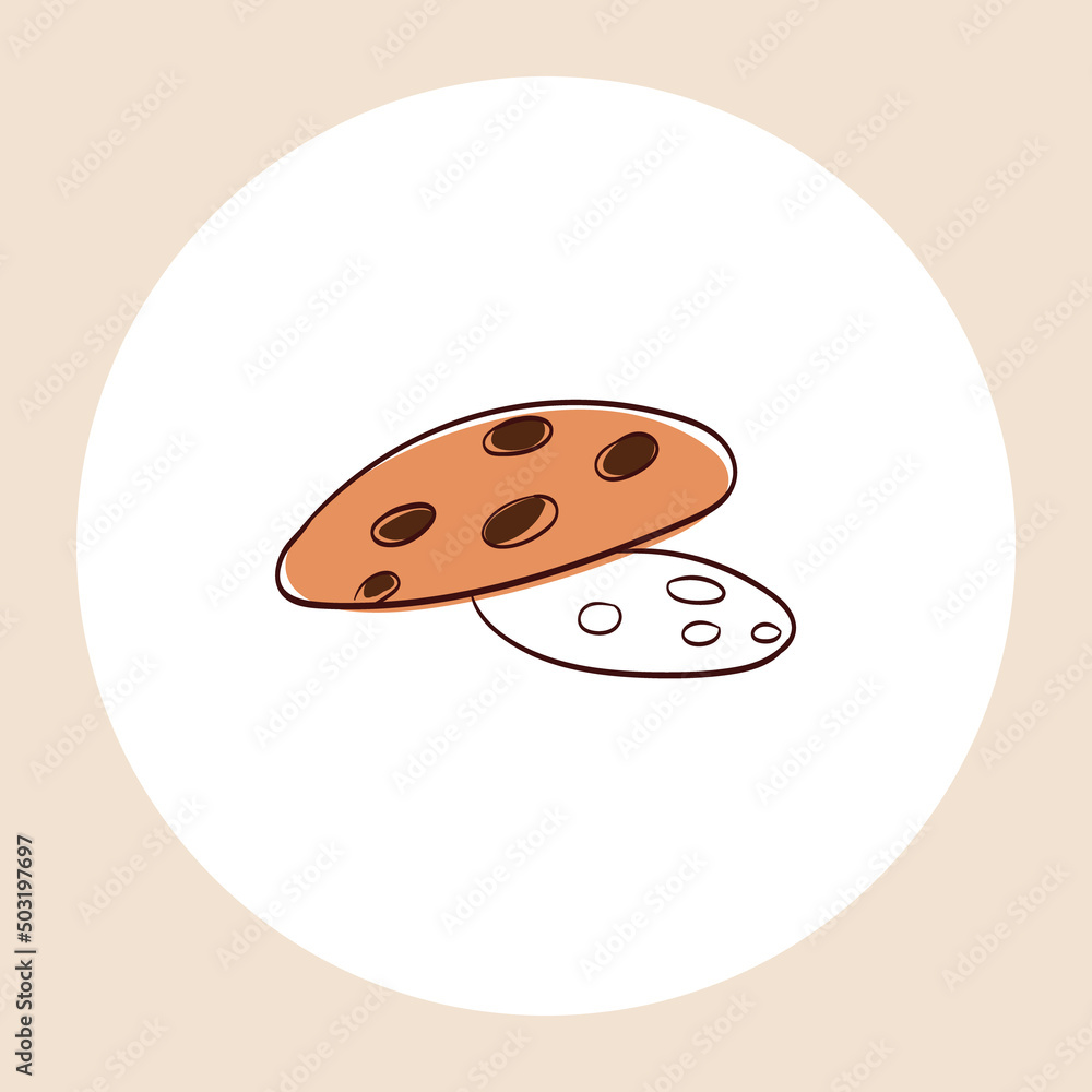 Vector hand-drawn illustration of cookies Vector hand-drawn illustration of cookies
