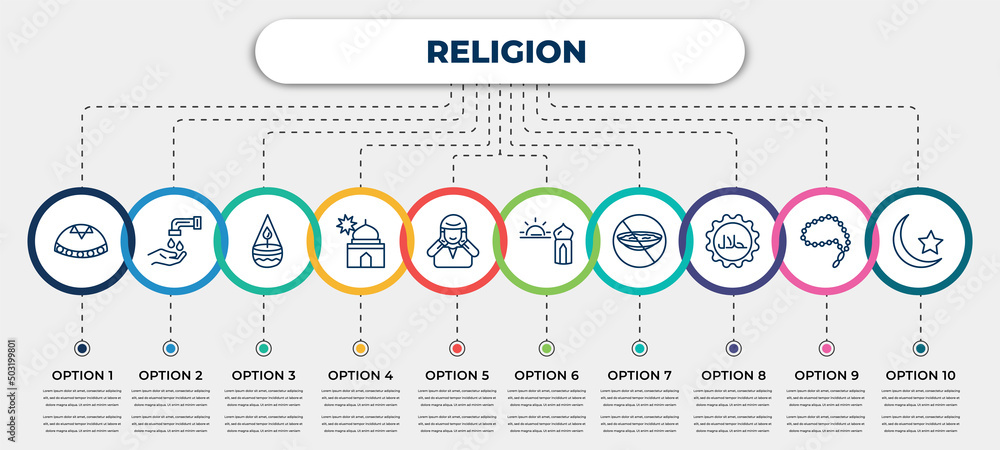 vector infographic template with icons and 10 options or steps ...