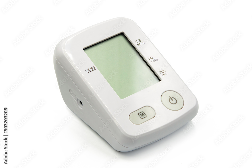 Sphygmomanometer, blood pressure monitors, isolated on white background
