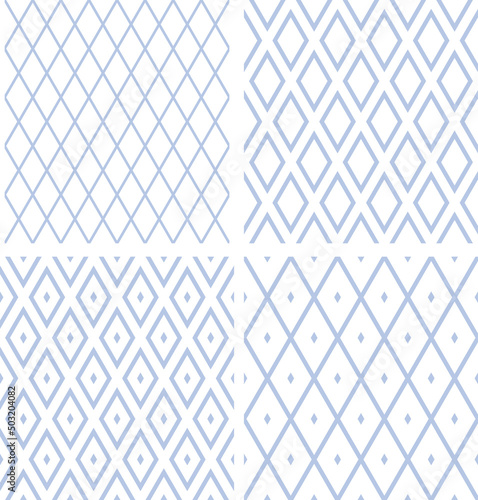 Abstract seamless geometric diamonds patterns.