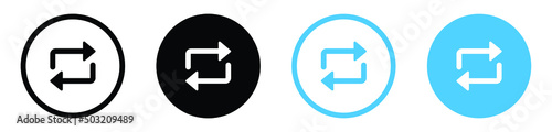 Refresh icon, sync repeat and reload arrow icon symbol convert button sign photo