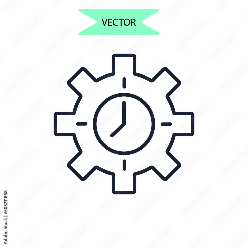 time icons symbol vector elements for infographic web time icons symbol vector elements for infographic web