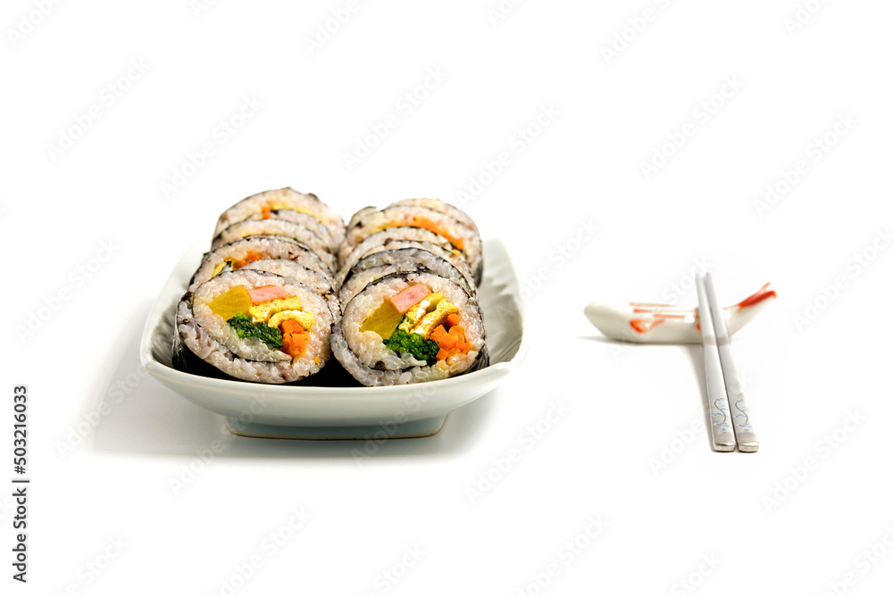 김밥과 젓가락 세트 김밥과 젓가락 세트