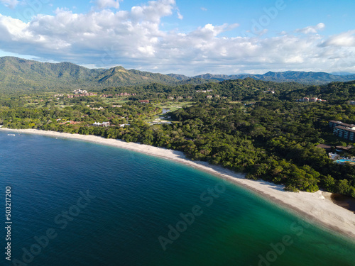 Aerial of Gated community in Playa Conchal, Costa Rica