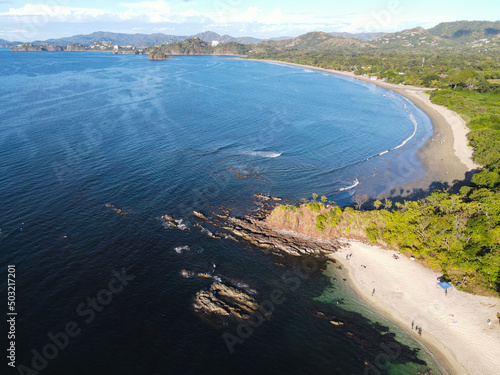 Aerial view of Playa Brasilito and Flamingo, Costa Rica photo