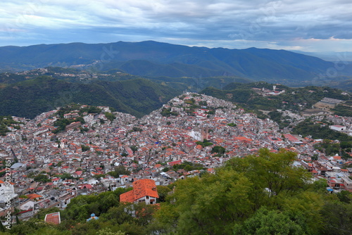 city, cityscape, view, sunset, urban, building, town, lights, sky, light, architecture, skyline, panorama, travel, landscape, dusk, evening, downtown, street, mexico, taxco, north, america, latin, wor