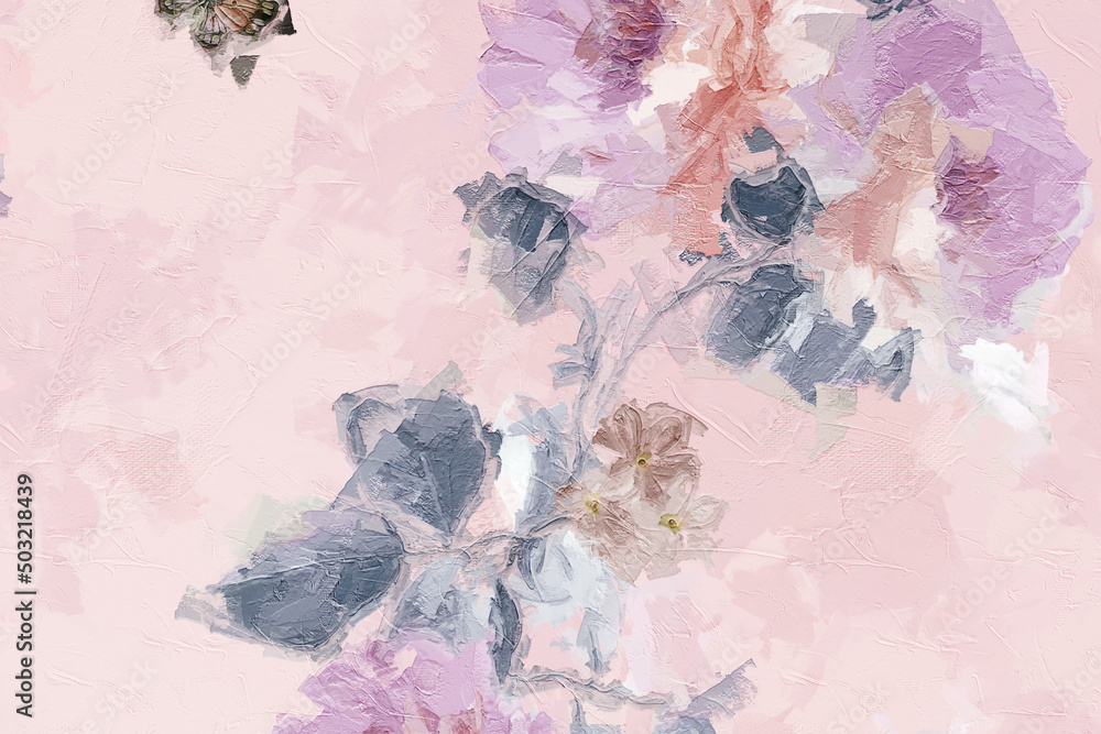 Fototapeta premium Elegant and beautiful flower illustration