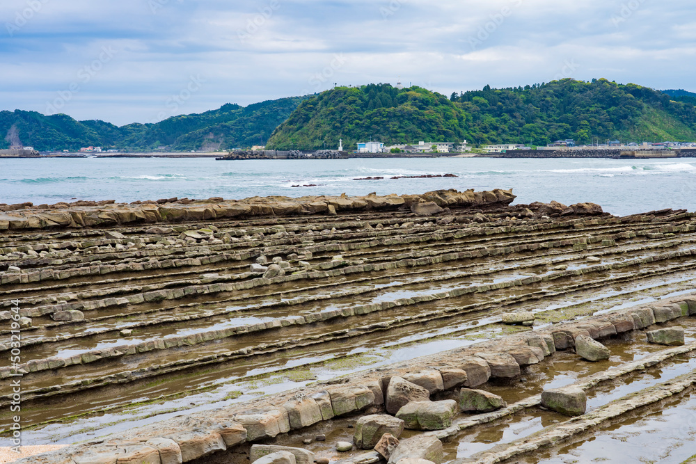 【宮崎県】青島の自然景観 鬼の洗濯板 Stock 写真 | Adobe Stock
