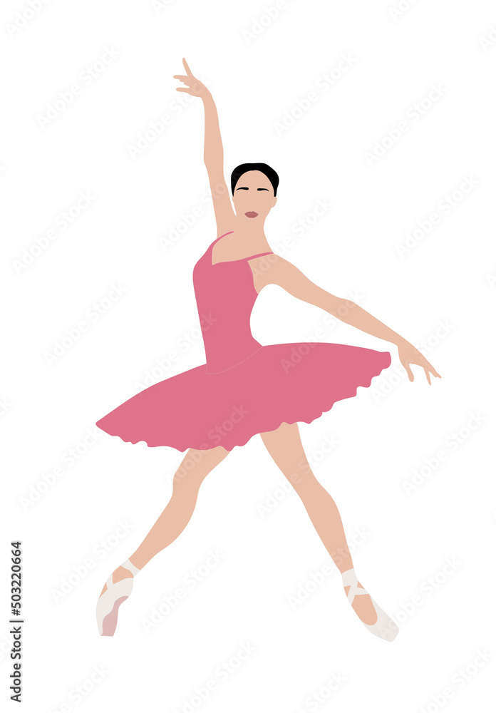Ballerina silhouette vector illustration Ballerina silhouette vector illustration