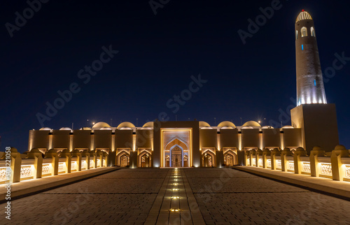 Imam Abdul Wahab Mosque: The Qatar State Grand Mosque Mosque.  photo