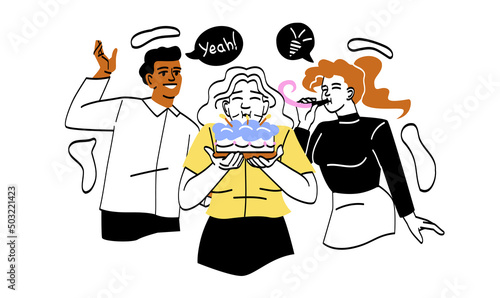 Preparing for birthday party