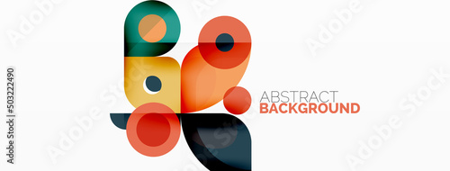Colorful geometric pattern, minimal abstract background for wallpaper, banner, presentation