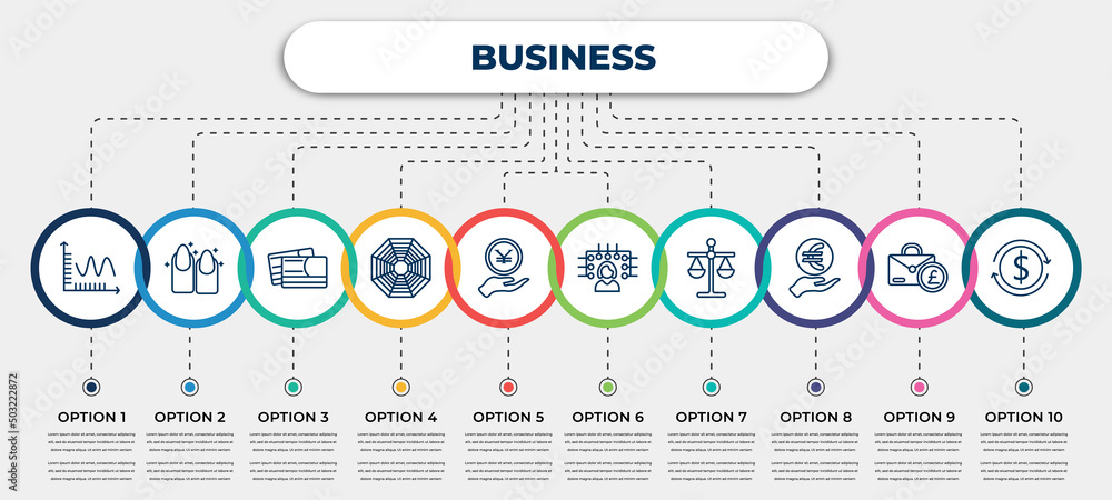 vector infographic template with icons and 10 options or steps ...