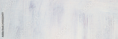 abstract light creative background - rough linen canvas unevenly covered with white primer. Toning, blur. Temporary object.