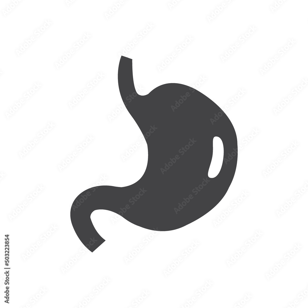 vector illustration of flat design human stomach or stomach icon. vector illustration of flat design human stomach or stomach icon.