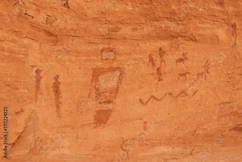 Pictograph in a cave
