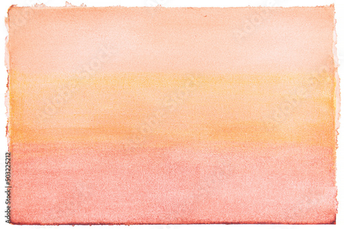 Hand painting watercolor on white background