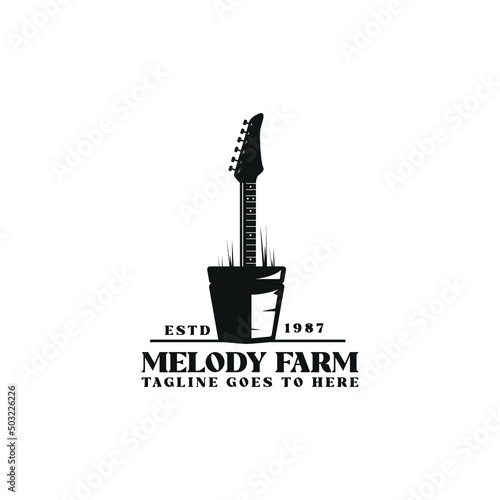 Spear on Pot Logo Template