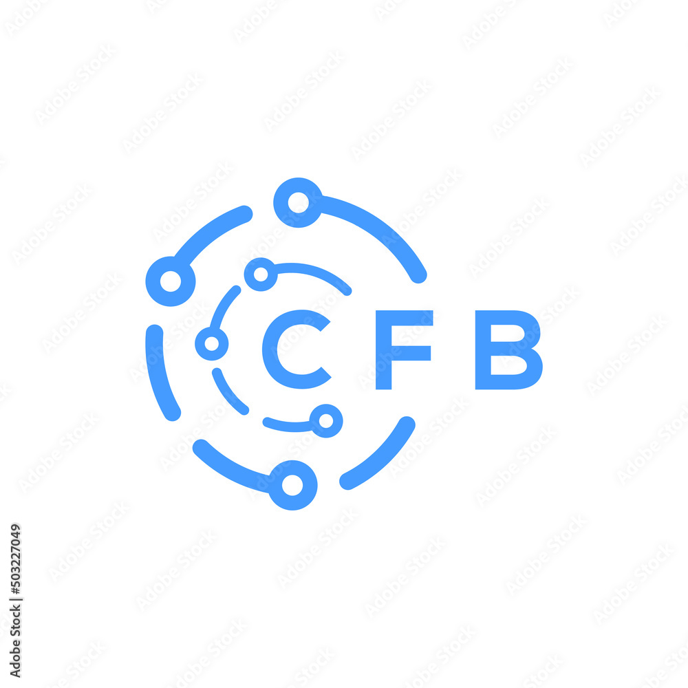 CFB technology letter logo design on white background. CFB creative initials technology letter logo concept. CFB technology letter design. CFB technology letter logo design on white background. CFB creative initials technology letter logo concept. CFB technology letter design.