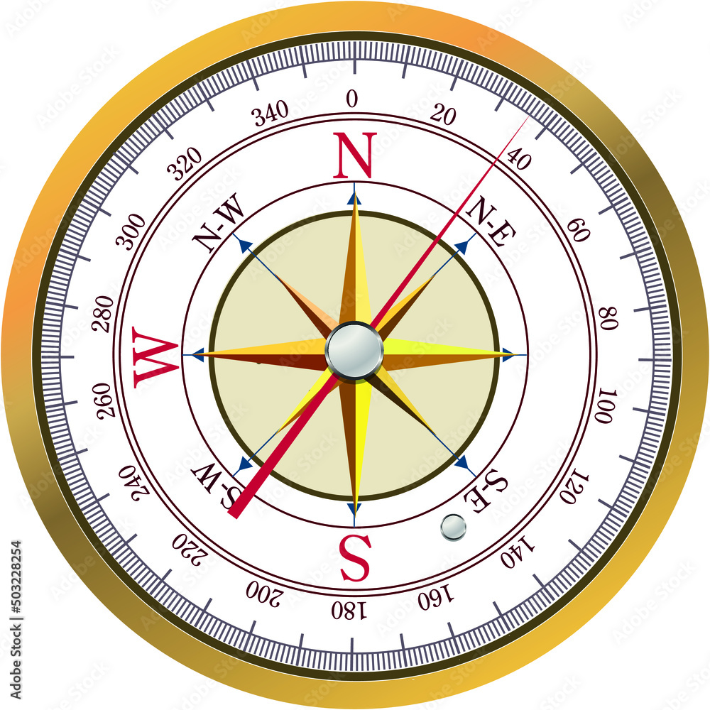 Compass icon with typography - Go the right way on white background.
Compass icon with typography - Go the right way on white background.