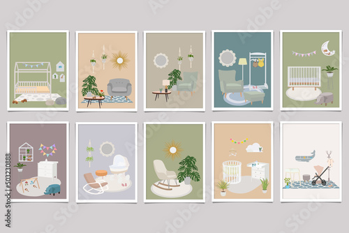 set of children playing cards