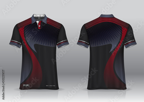 jersey polo shirt design, for uniform team front and back