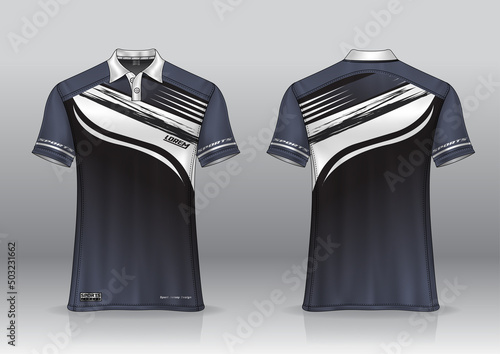 jersey polo shirt design, for uniform team front and back