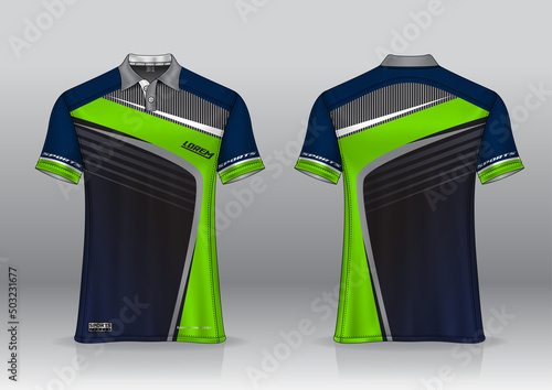 jersey polo shirt design, for uniform team front and back