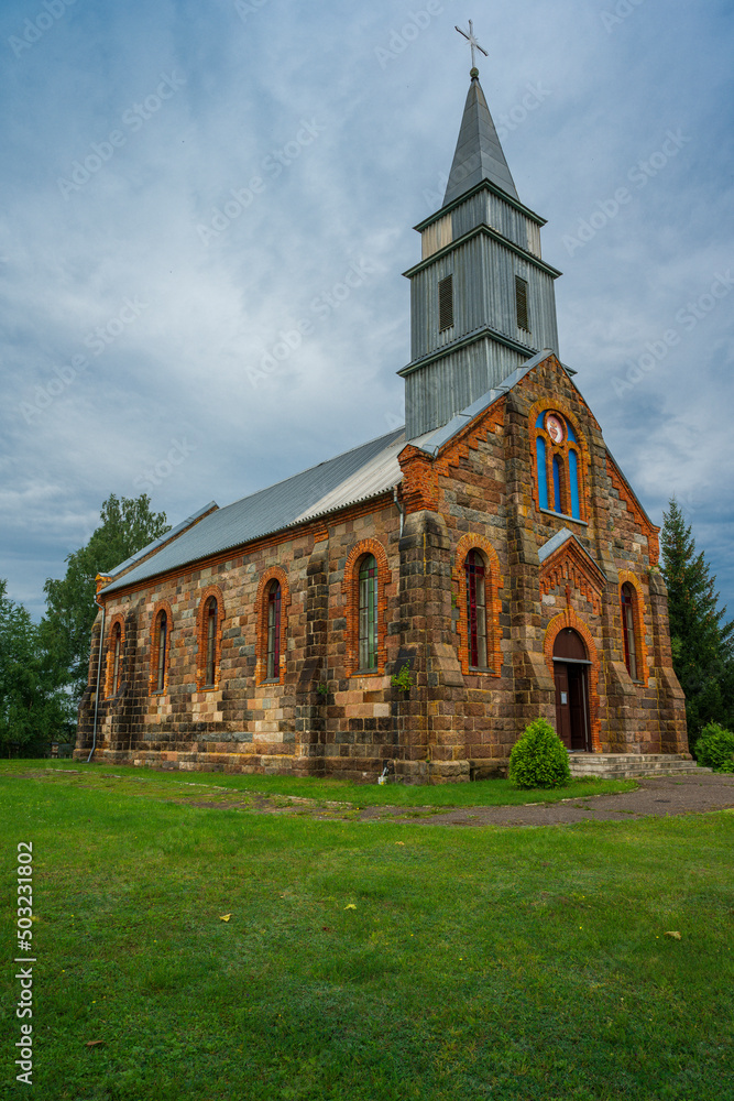 Church of the Holy Heart of Jesus in Ilya town, Belarus